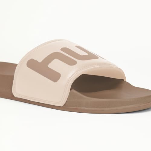 Image of hummel CHUNK MEN SLIDERS Comfortable Cushioned Sole Arch Support Durable Lightweight Flexible Trendy Style Flip flops and Slippers Slides for Men Daily use Chappal