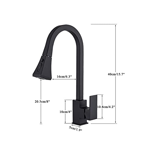 Robinet de cuisine extractible Chrome mitigeur évier rotatif - 4