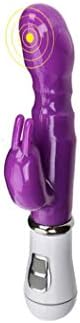 12 Frequency Rabbit Massage Tools for Women Battery Powered Waterproof & Quiet (Purple)