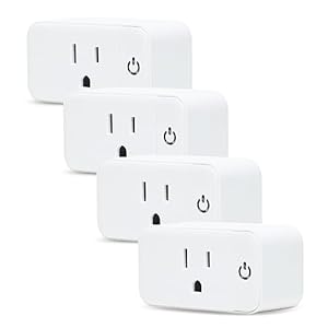 Smart Plug – 4 Pack Smart Home Wi-Fi Plugs Outlet Works with Echo, Alexa & Google Home | Smart Plug for Home with Timer, Remote ,Voice & Group Controller | No Hub Required