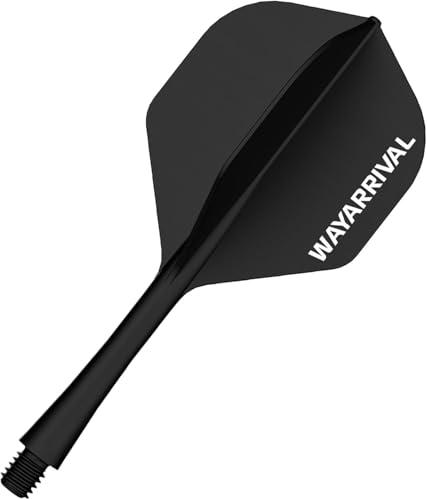 WayArrival Black Integrierte Dart Flights und Schäfte, 3PCS / 6PCS PP Material 2BA geformte Flights mit Stielen, langlebiges und leichtes Design für verbesserte Leistung (6) WayArrival Black Integrierte Dart Flights und Schäfte, 3PCS / 6PCS PP Material 2BA geformte Flights mit Stielen, langlebiges und leichtes Design für verbesserte Leistung (6)