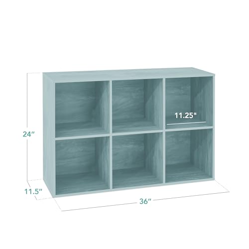 Best Choice Products 6-Cube Storage Organizer – Light Blue