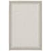HomeRoots Polypropylene 8???x10??? Ivory and Gray Bordered Indoor Outdoor Area Rug