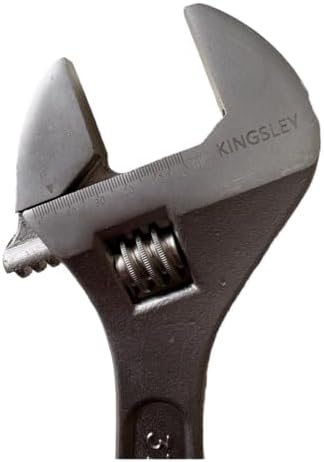 Kingsley 24" Satin Finish, Adjustable Wrench Spanner, Adjustable Wrench for All Nut Sizes, Easy to Grip Wrench, Universal Wrench, Plumbing Tool (24-Inch)