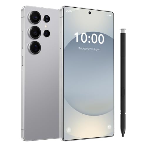 5G Unlocked Cell Phone,12+512GB Memory Android Phone,108MP Zoom Camera, Android 15 Smartphone,Build in G Pen, 6.8“ HD Screen,7000mAh Battery Life, Dual SIM/Face ID/GPS (Titanium Blue)