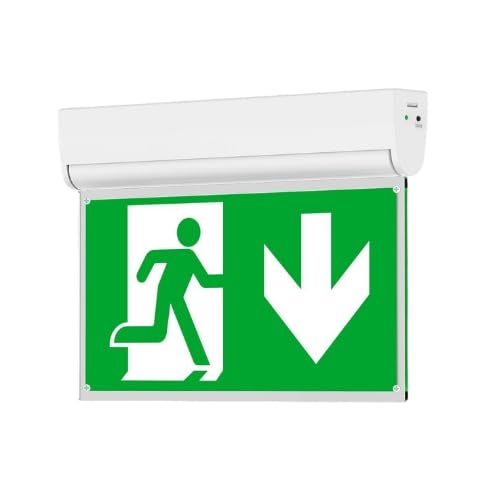 Dotlux LED-Rettungsleuchte EXITflip max.3W 6000K inkl. 6 Piktogrammen 8h Betrieb, Li-ion Akku mit Selbsttest