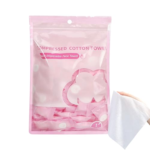 Toallitas faciales comprimidas – 22 x 20 cm, 100 unidades, absorbentes, gruesas, mini portátiles, toalla facial comprimida, para actividades al aire libre, dormitorio, oficina, gimnasio, cuidado de la