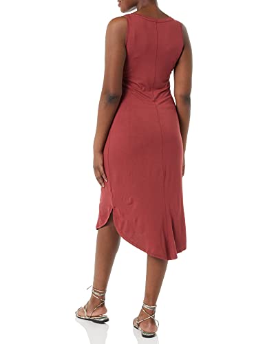 Image of Amazon Essentials Women's Jersey Regular-Fit Sleeveless V-Neck Midi Dress (Previously Daily Ritual)