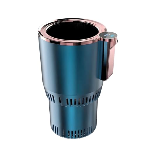 Portavasos inteligente 2 en 1 para coche, enfriador y calentador de bebidas, refrigeración o calefacción de bebidas, pantalla LED de temperatura, control de pantalla táctil, para RV, viajes por