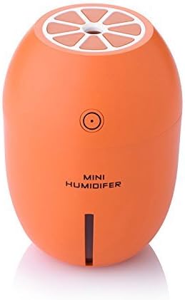 SZCHENGCI Lemon Humidifier LED Night Light USB Mini Cool Mist Humidifier for Home Office Car Travel (Orange)