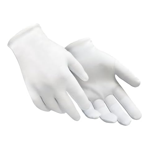 3 Pairs - Gloves Legend White Cotton Moisturizing Gloves Women Nighttime Gloves for Dry Hand Cover