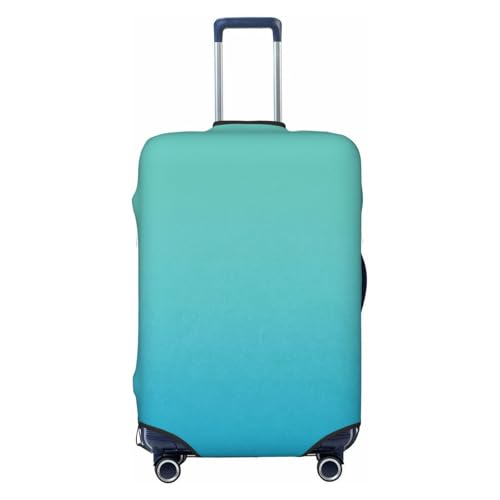 Teal Turquoise Print Luggage Covers For Suitcase,Elastic Washable & Stretchable Suitcase Covers For Luggage, Anti-Scratch - Fits 18-32 Inch Luggage-No Luggage Included