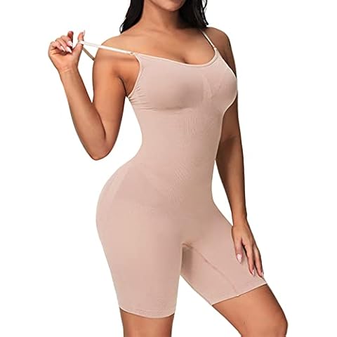 Douzi Women’s Shapewear Butt Lifter Bodysuit Tummy Control Tank Tops Body Shaper Thigh Slimmer Shorts - L Cover