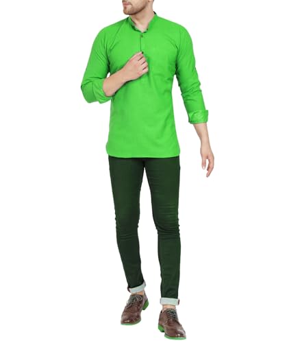 Image of Men's Cotton Short Kurta