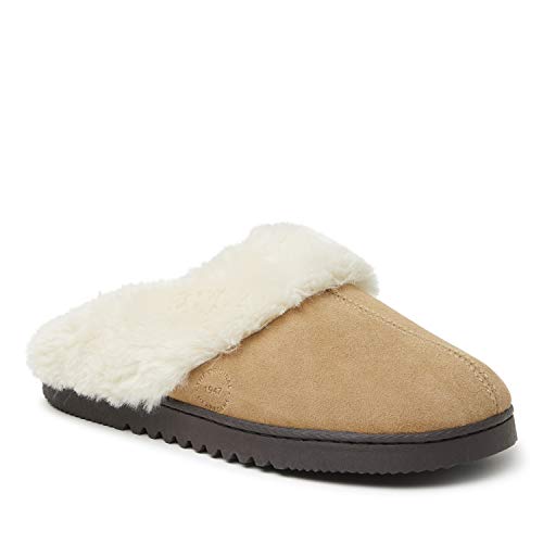 Dearfoams Men's Suede Closed Toe Scuff Slipper