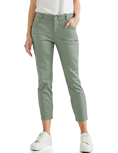 STREET ONE Damen A376146 Stoffhose Casual, Light Soft Olive, 38W