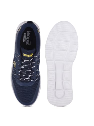 Image of Liberty LEAP7X ZIGGY-1E Sports Shoes for Men with Mesh Upper | EVA Sole Lacing Running Shoes | Memory Foam Insole | Walking, Gym, Outdoor Wear | Quick-Wear Elastic Laces | Comfortable Footbed