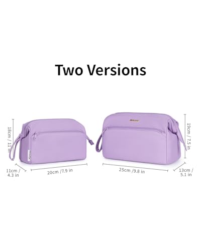 Image of Narwey Travel Makeup Bag Toiletry Bag, Large Cosmetic Bag for Women Girls