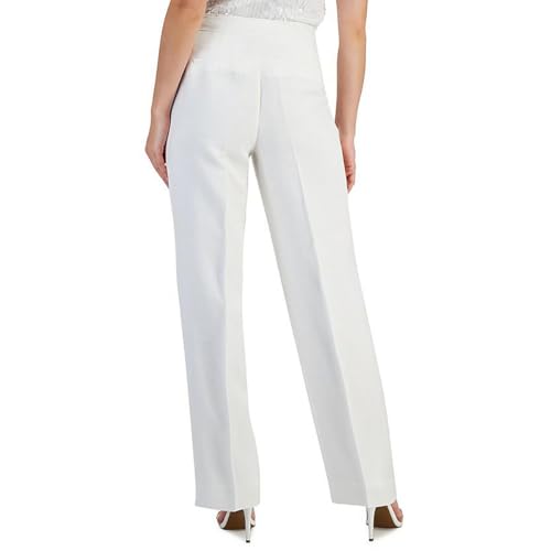 Anne Klein Womens Pocket Solid Wide Leg Pants2