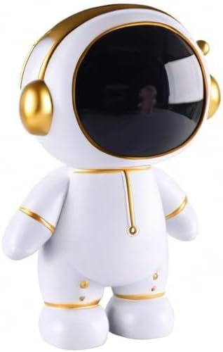 Miniatura 10 de Alcancía de astronauta, bonita caja de dinero de astronauta, figura de astronauta, decoración de escritorio, estatua, adorno divertido de astronauta