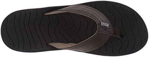 Reef Men's Swellular Cushion Lux Sandal, Brown/Gum, 8 M US | Image 4