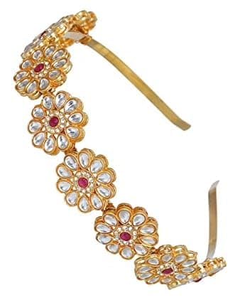 See full amazon price history chart for Mehtab Tiara Kundan Studded Metal Hair Band Gold Plated For Girls & Women Hair Band Mehtab Tiara Kundan Studded Metal Hair Band Gold Plated For Girls & Women Hair Band (B0CV55W3DW) Amazon Price History, Amazon Price Tracker