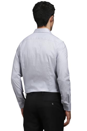 Image of Louis Philippe Men's Slim Fit Easy to Iron Everyday wear Premium Cotton Full Sleeve Printed Formal Shirt