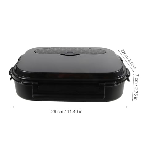 Caja térmica para comida de 2000ml Operitacx de acero inoxidable con rejilla 3