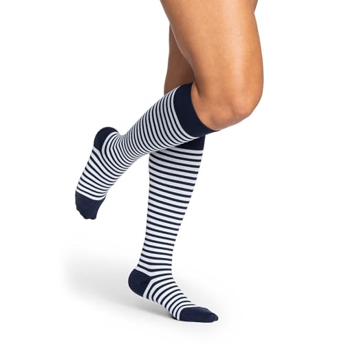 Image of SIGVARIS Women's Microfiber Patterns 143 Calf High Compression Socks 15-20mmHg