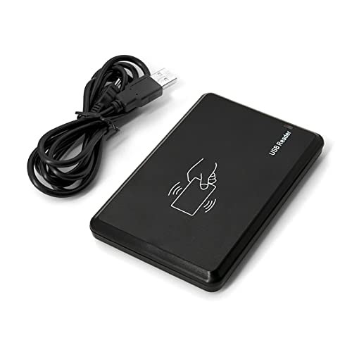 Riversmerge ID RFID Reader for TK4100/EM4100/EM4200 Card USB Keyboard Emulation Compatible with Windows/Android/Liunx System + 5pcs Card