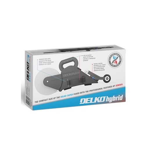 DELKOhybrid drywall taping tool. The perfect blend of the ZÜNDER and DELKOtaper, combining their best features to create the ultimate taping experience.