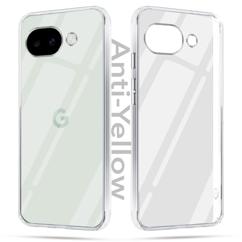 Image of Jkobi Lifetime Anti-Yellow Clear Back Cover Case for Google Pixel 10a (Sleek Hard Crystal | Shockproof and Camera Protection)