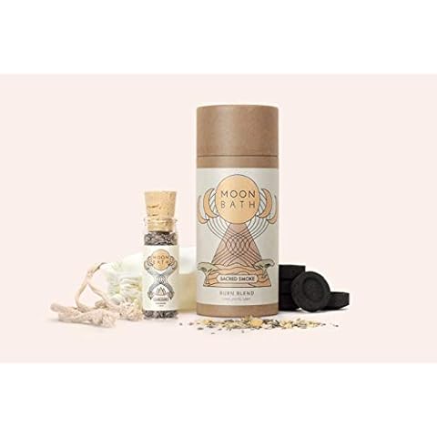 Sacred Smoke Burn Blend | Clear Energy & Purify Air w/Sweet & Earthy Ceremonial Smoke of Frankincense, Copal, White Sage & Lavender. Smudge to Create Space for Personal Self Care Ritual. 10 Burns. Cover