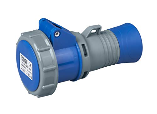 ROSI 8223 Industrial Mobile Socket IP67, Grey/Blue, 16A 2P+T, Grey / Blue, Presa 16A 2P+T IP67