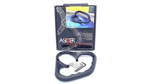 Poignée réservoir moto Yamaha FZ6 FZ8 MT09 accessoire passager A-Sider noir 5 vis