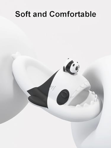 Shark Slides,Non-Slip Soft Shark Slides,Beach Pool Shower Shoes with Cushioned Thick Sole,Open Toe Casual Cloud Fun Animal Slippers,For Men's and Women's4