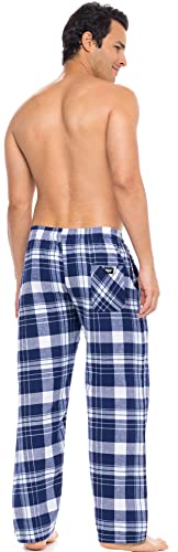 AMERICAN HEAVEN Men's 3 Pack 100% Cotton Flannel Lounge Pajama Sleep Pants3