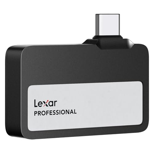 Lexar Professional Go USB 3.2 Gen 2 Type-C Portable SSD Black - 2TB