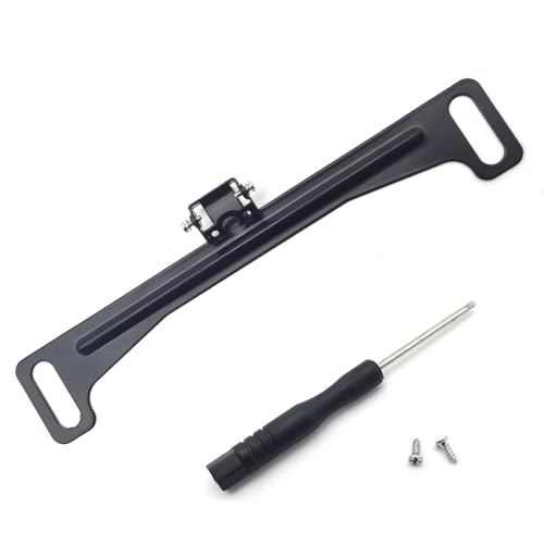Image of 1 PC Car Reversing Camera License Plate Mounting Bracket, 7.68 inch x 1.34 inch Dash Cam Rear Camera Bracket, Automotive 0.87 inch Square IP68 Waterproof Fitting, Suitable for Most Car Models (Black)