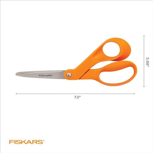image for Fiskars Petite Original Orange-Handled Scissors, Crafting and Sewing S