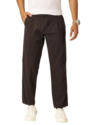 Image of Thomas Scott Men's | Solid | Light Weight | Breathable Fabric | 4 Pocket | Mid Rise | Relaxed Fit | 100% Cotton | Button Waist | Chino Trouser | Pants