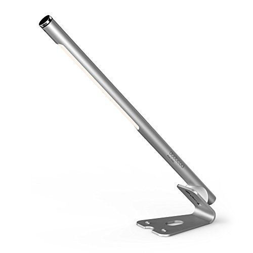 Lampara LED Escritorio Portatil, 5W Luz Lectura Multifuncion con Controles Sensibles al Tacto, Regulación Continua, Base Magnética, Recargable Lampara LED sin Cable para Camping, Oficina, etc Cover