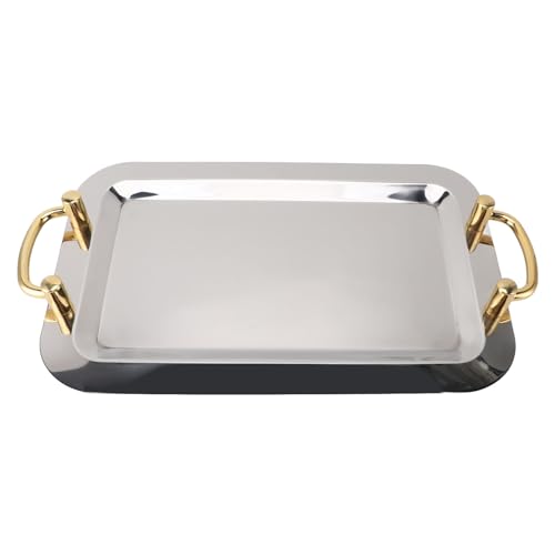 Plateau de service miroir pour buffet d'hôtel et dîners de réception