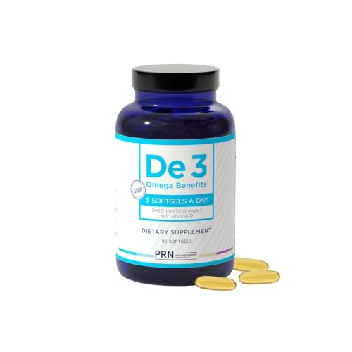 De3 Occasional Eye Dryness rTG Omega 3 Supplement - 90 Softgels, 30-Day Supply - Fish Oil Omega 3...