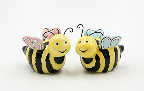 Cosmos Gifts 21028 Bee My Valentines Salt and Pepper Shaker, Multicolor, 3" x 1 3/4" x 1 7/8"H