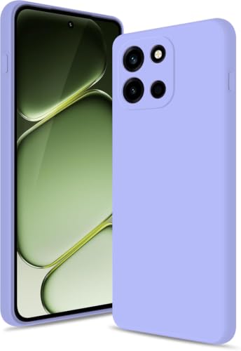 Image of DIZORO Microfiber Candy Compatible for Oneplus Nord 6 5G Smooth Touch Cushion Liquid Soft Silicone Gel Rubber Phone Case Non-Slip Full Body Protective Shockproof Back Cover - Purple