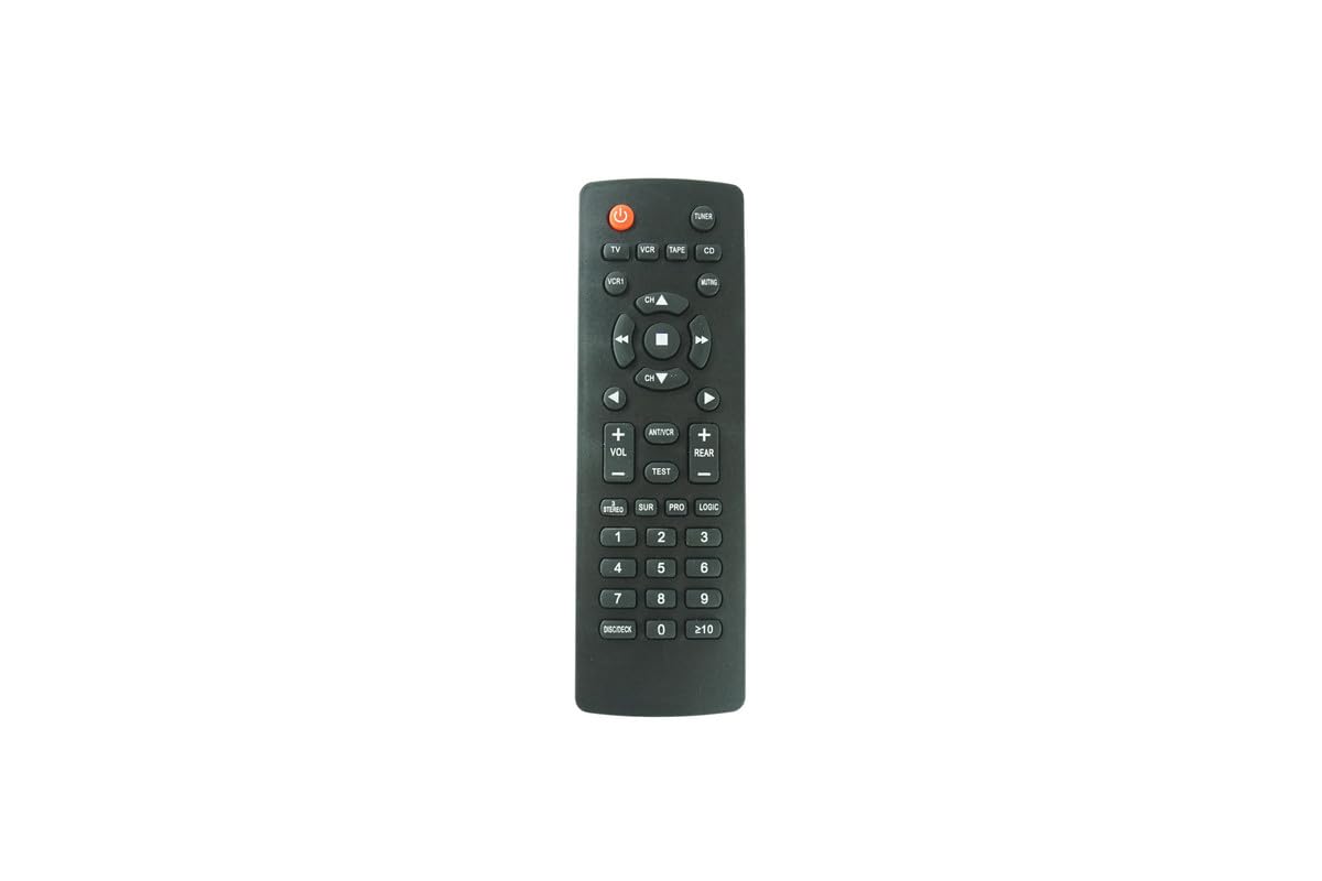 Generic replacement remote control, silver-grey, with a smooth, ergonomic design.