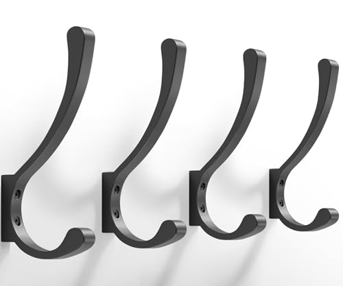Saffruff Wall Hooks For Hanging Coats: 5.6-Inch Heavy Duty Coat Hooks cover