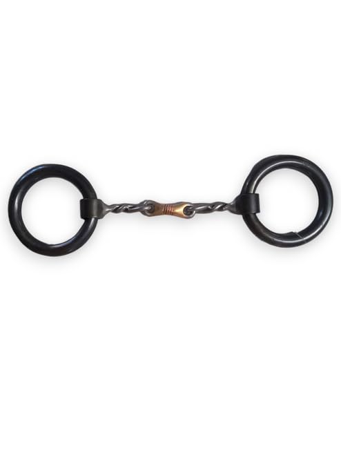 Dutton Bits Heavy Loose Ring Twisted Dog Bone Equine Bit