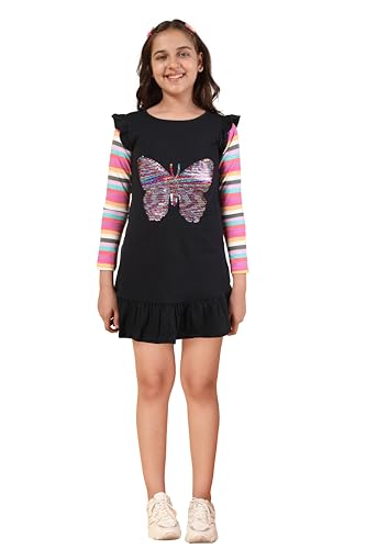 Image of KYDA KIDS 100% Cotton Long t-Shirt for Girls - Full Sleeve Tops